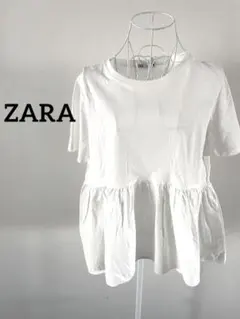 【ZARA】半袖 Tシャツ コットン100% ホワイト　M