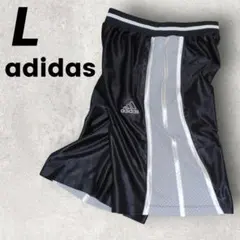 L アディダス ハーフパンツ adidas カットラインショーツ ブラック黒のサムネイル