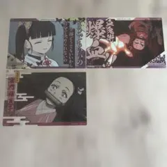 鬼滅の刃　クリアビジュアルポスター　栗花落カナヲ・竈門禰豆子　3点