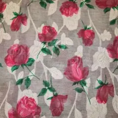 Q191. 刺繍入り薔薇柄生地