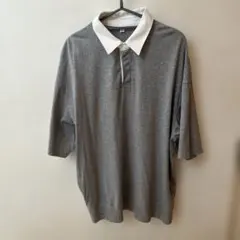 GU グレー ポロシャツ　XLのサムネイル
