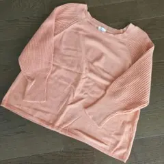 Yerse　イエルセ　オレンジニット　フリーサイズ