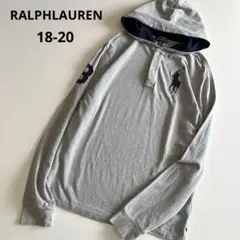 ラルフローレン　長袖　パーカー　シャツ　フード付き　ポロシャツ　ポニー　秋　冬