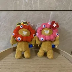 ミャクミャク ボールチェーンマスコット 日焼け 推しカラー 2体セット