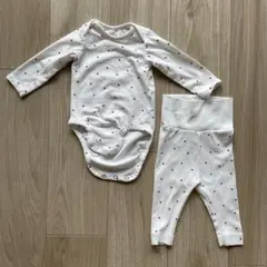 新品未使用 H&M ベビー ロンパース レギンス セット 62 2-4M