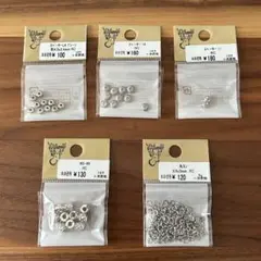 貴和製作所　パーツ　スペーサー　丸カン　シルバー　アクセサリーパーツ　まとめ売り