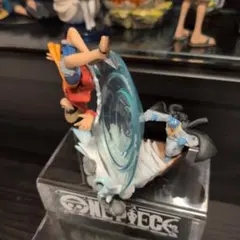 ワンピース ログボックス　ルフィ&ジンベエ フィギュア