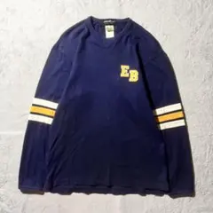 【Y8640】Eddie Bauer 長袖Tシャツ　サイズXS ネイビー