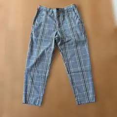 【美品】GU イージーアンクルパンツ　チェック柄 スラックス
