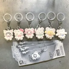 サンリオ ふわふわスノー めじるしアクセサリー 【コンプリート6個セット】