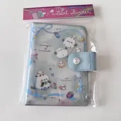 シール帳 シマエナガ シールバインダー しまえなが　リボン　ブルー