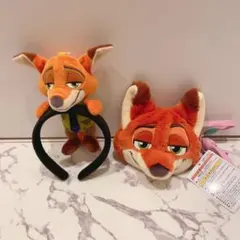 ズートピア ニック ぬいぐるみ カチューシャ ショルダー バッグ ディズニー