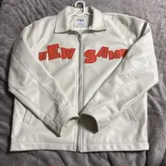 ZARA ホワイト レザージャケット