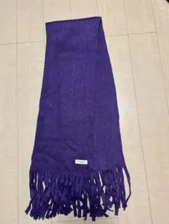 Ray BEAMS 紫色 フリンジ マフラー