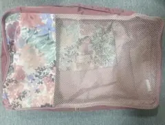 Francfranc クラシックフラワー 圧縮オーガナイザー M ピンク