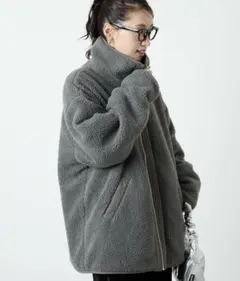 FREAK'S STORE スタンドカラー リバーシブル ボア ブルゾン