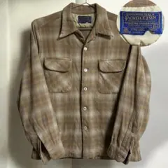 希少‼️70s PENDLETON ウールボードシャツ チェック ヴィンテージ M