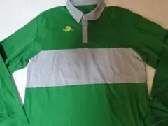 【Nike】USカレッジ オレゴン大学 ダックス胸刺繍入り ロングポロUS M