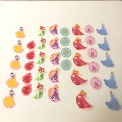 ディズニー プリンセス ステッカーセット　フレークシール　ディズニー