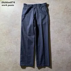 Dickies874ストレートワークパンツ古着ブルーグレーCBOYストリート美品