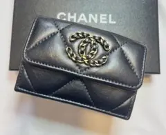 CHANEL 19 三つ折り財布 ブラック - メルカリ