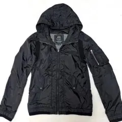 アルファインダストリーズ ミリタリージャケット フライト 黒 ブラック M