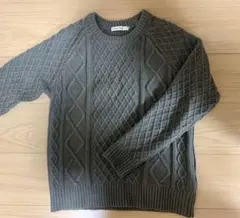 【美品】Sevendays＝Sunday ケーブルニット　グレー