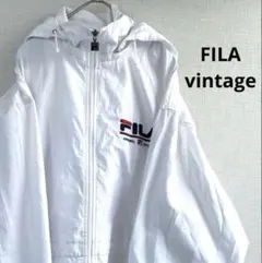 ヴィンテージ FILA フィラ　ナイロンジャケット　パーカー　フーディ
