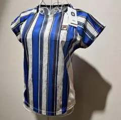 【新品タグ付き】FILA フィラ テニス　ウェア　ボーダー　シルバーネイビー　S