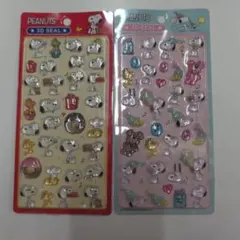 PEANUTS 3Dシール スヌーピー 2セット