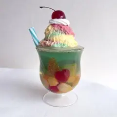 クリームソーダ 食品サンプル フェイクスイーツ インテリア