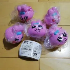 おぱんちゅうさぎ　ミニスクイーズマスコット　全５種セット