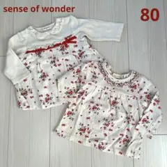 センスオブワンダー♡野イチゴ　いちご　長袖Tシャツ　ロンT 80 チュニック