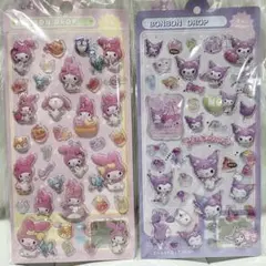 マイメロ　クロミ　ぷっくり立体シール　シール　ステッカー　セット