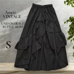 【未使用級】Ameri UND OVER SLIT RUFFLE SKIRT Sのサムネイル