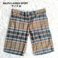 【美品】ラルフローレンスポーツ　総柄 チェック　ハーフパンツ 4のサムネイル