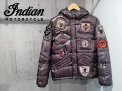 INDIAN MOTOCYCLEインディアン フルデコワッペン ダウンジャケット