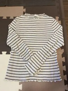 ボーダーカットソー 長袖