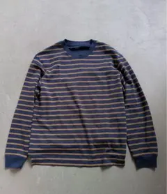 00s old uniqlo archiveボーダーロンT y2k短丈
