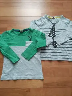 長袖カットソー　ロンT 2枚セット 110cm