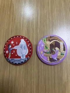 ディズニー刺繍缶バッジ2