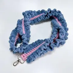 ラメ入り 130cm フリルデザイン スマホショルダーストラップ スマホケース