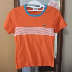 LACOSTE 半袖ポロシャツ サイズ M オレンジ 美品
