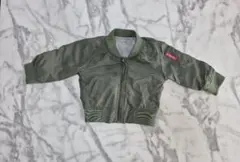 オリーブグリーン ジップアップジャケット 70cm