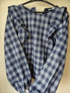 レディース　チェックブラウス　Mサイズ