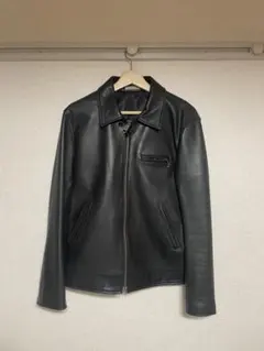【美品】Levi's Premium レザージャケット シングル　ブラック　羊革のサムネイル