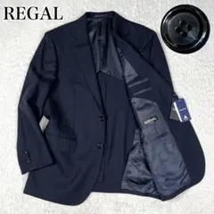 REGAL リーガル テーラードジャケット スーツジャケット 紺 ストライプのサムネイル