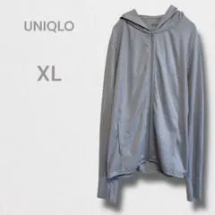 ユニクロ パーカー フーディー ジップアップ 指穴 長袖 紫外線対策 XL