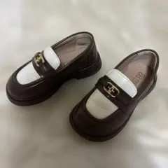 フォーマルシューズ ブラウン ホワイト