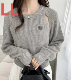 穴あきニット 大きいサイズ